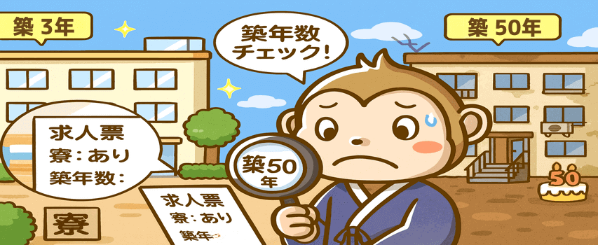 築年数 綺麗な寮に行く条件