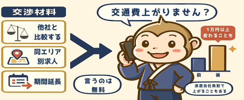 交通費 交渉 リゾートバイト