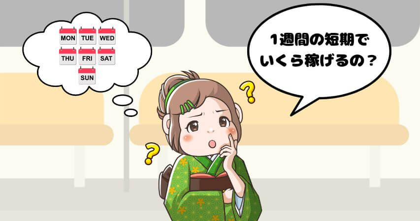 リゾートバイト 1週間 給料