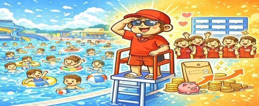 リゾートバイト 大規模プール