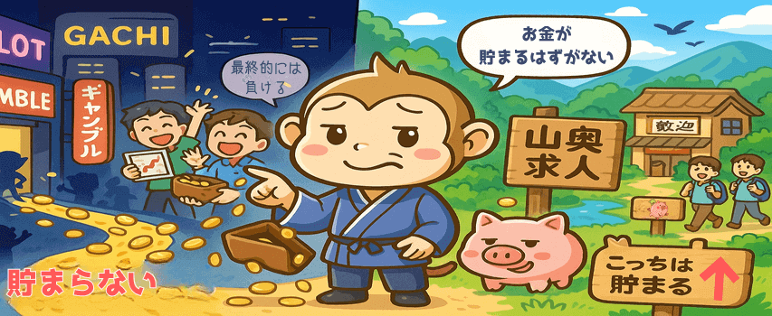 ギャンブル 貯金できない