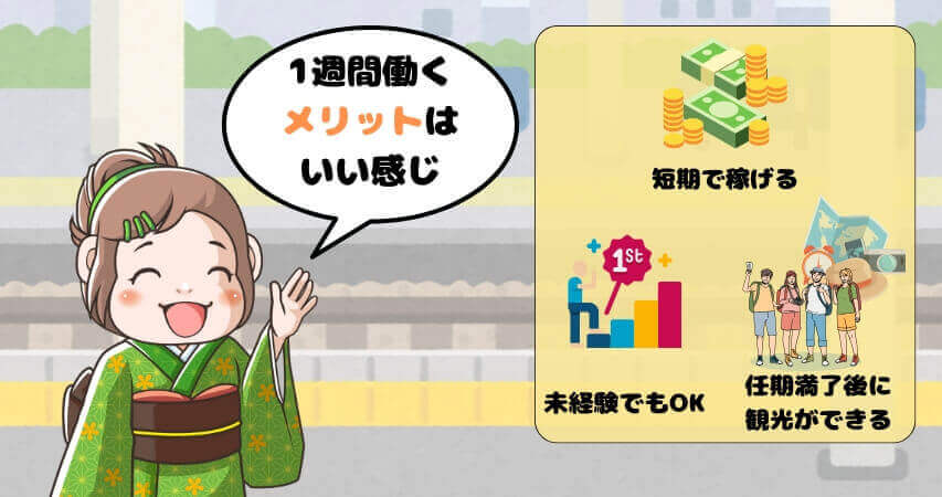 1週間　超短期　メリット
