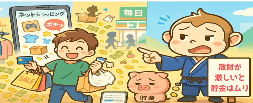 散財 貯金できない