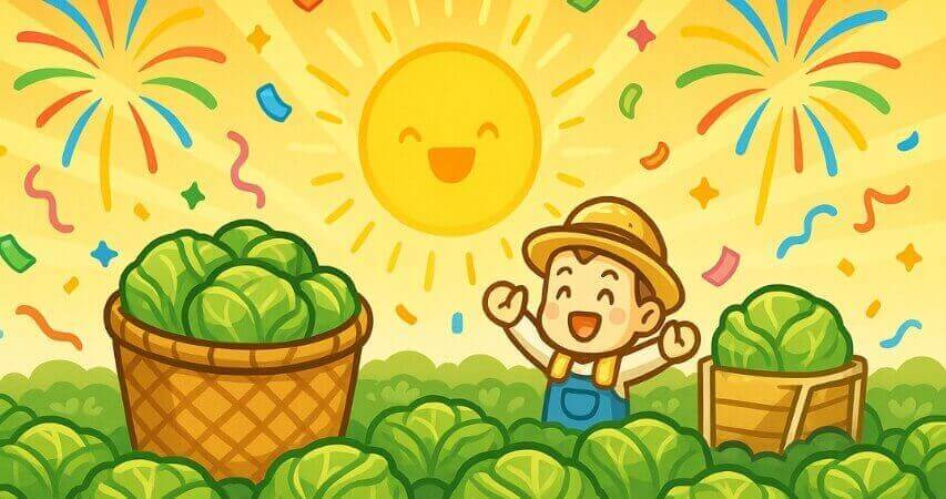 キャベツ農業　良かったこと