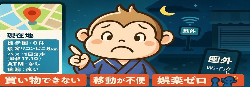 周りに何もない リゾートバイト