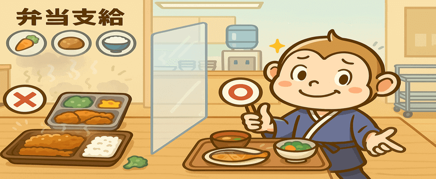 まかない 弁当を避ける