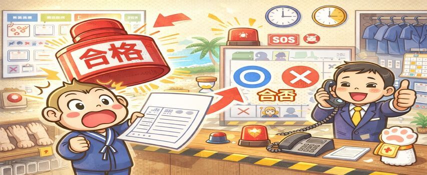 リゾートバイト 採用結果 即日