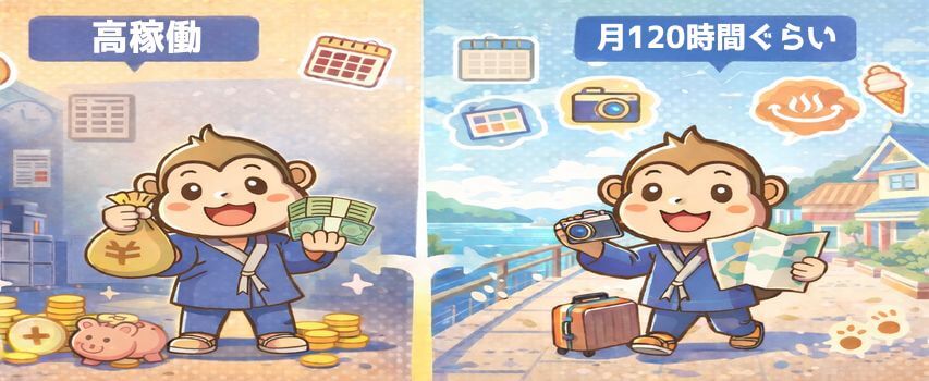 リゾートバイト 稼げる勤務先と稼げない勤務先の比較