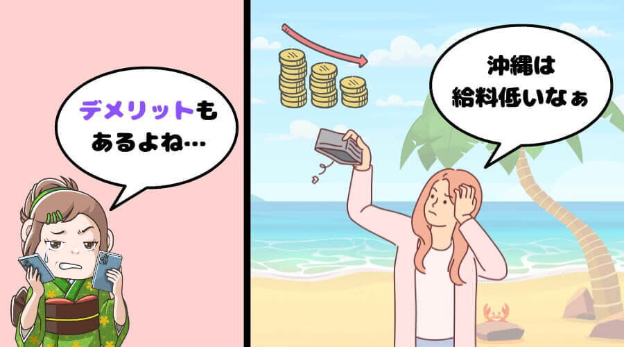 沖縄 移住 デメリット 給料が低い