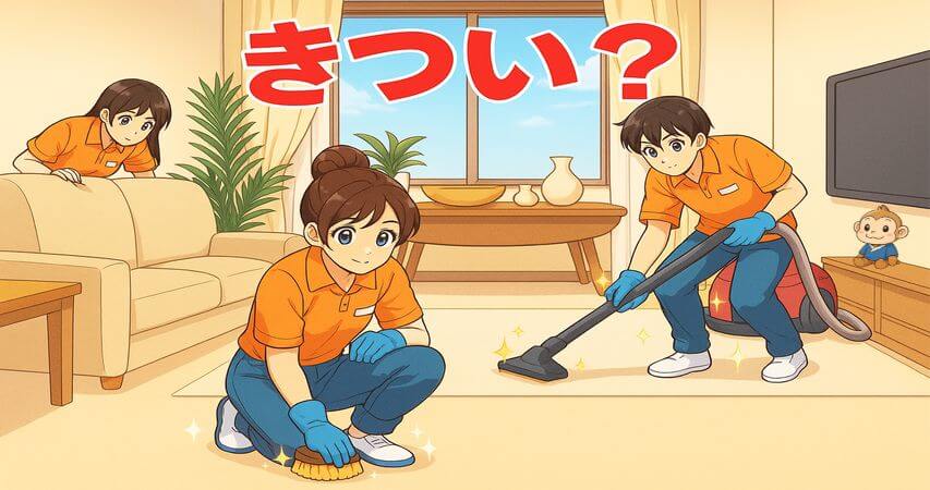 客室清掃　きつい