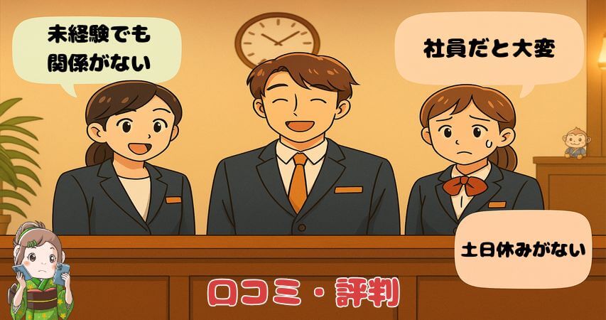 ホテル フロント 口コミ 評判