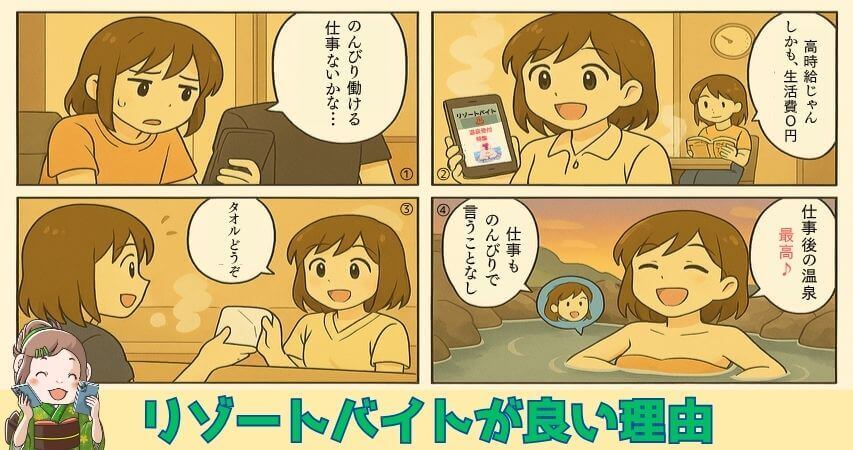 温泉受付 リゾートバイト おすすめ