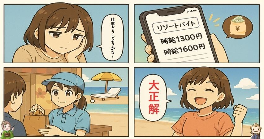 売店 リゾートバイト おすすめ