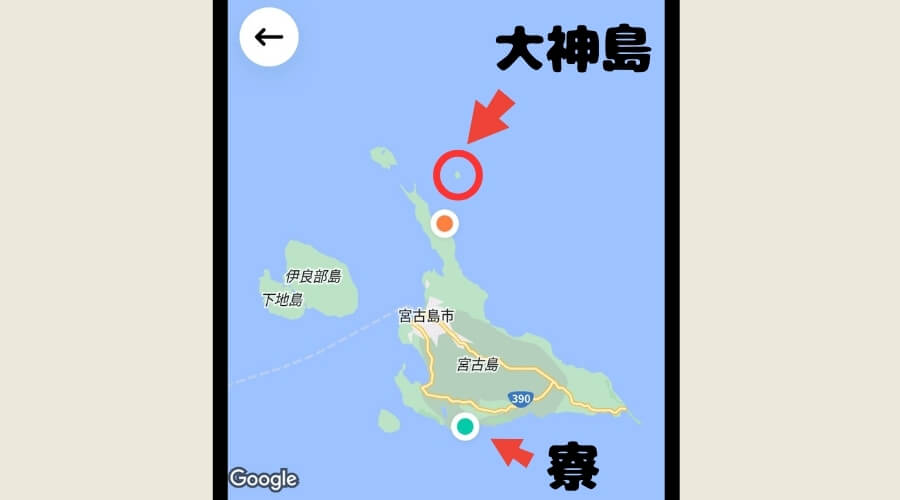 宮古島 大神島 地図