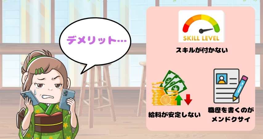 フリーター リゾートバイト デメリット