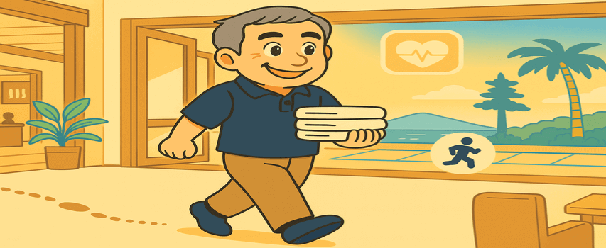 リゾートバイト 適度な運動