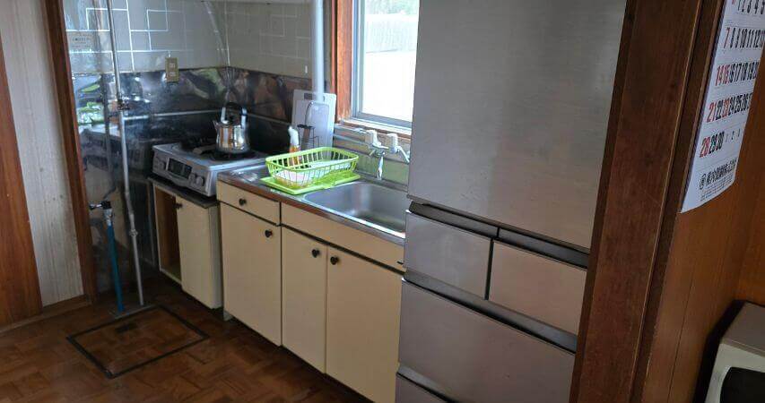 寮のキッチン