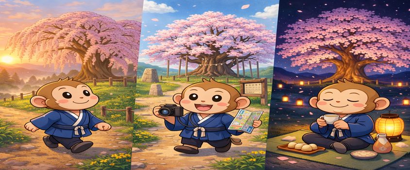 日本三大桜 リゾートバイト　勤務先
