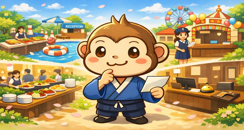 4月　５月　6月　人気のおすすめ職種　リゾートバイト