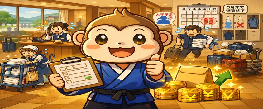 6月　リゾートバイト　人手不足