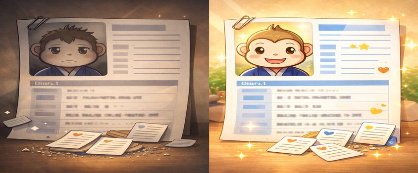 リゾートバイト　採用率の上げ方　プロフィール　写真　
