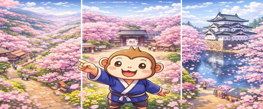 日本三大桜名所 リゾートバイト　勤務先