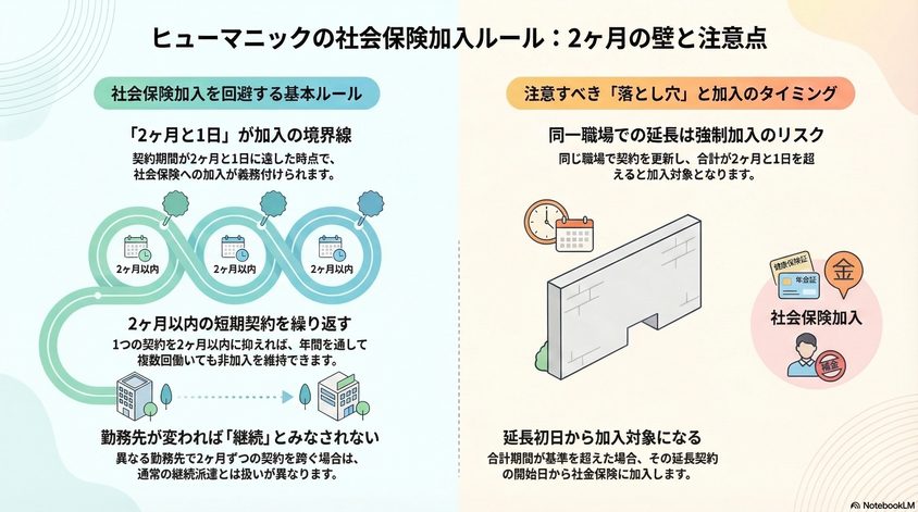 ヒューマニック 社会保険 非加入