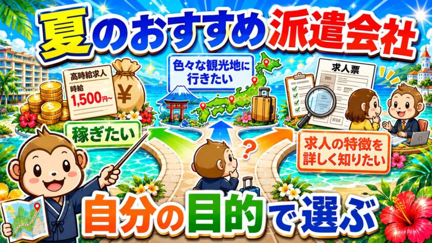 リゾートバイト 夏 おすすめ 派遣会社