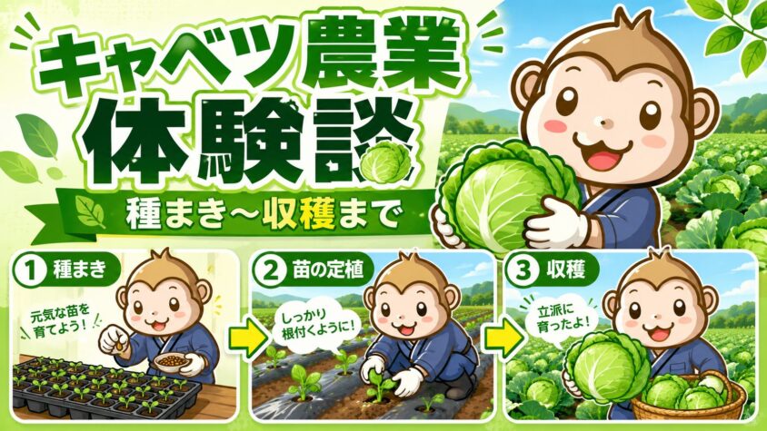 キャベツ農業　体験談　リゾートバイト
