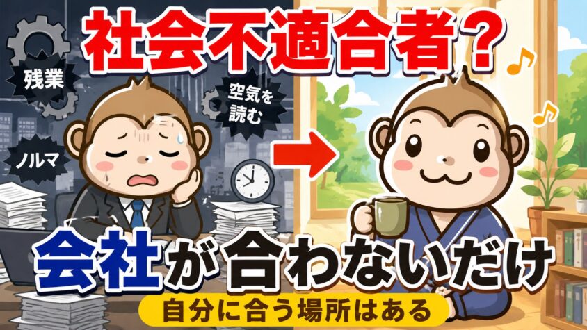 社会不適合者　どうやって生きる