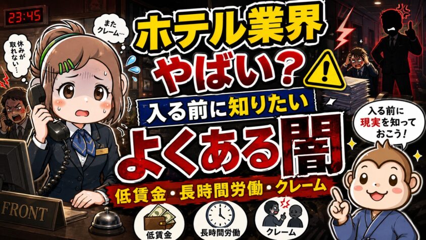 ホテル業界 やめとけ