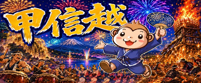 リゾートバイト 夏 祭り 花火 甲信越