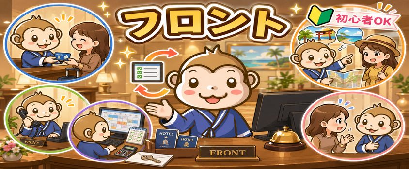 リゾートバイト 夏 初心者 職種 フロント