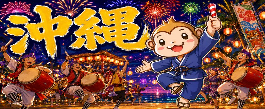 リゾートバイト 夏 祭り 花火 沖縄
