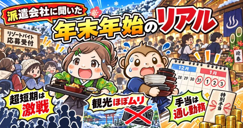 リゾートバイト　12月　年末年始